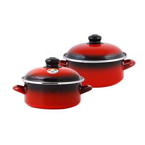 장안의 화제 ELO IH 빨강법랑냄비 일반형 세트 신상특집