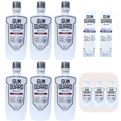 초특가 검가드 오리지널 가그린 750ml 6치약 150g 2 시크릿특가
