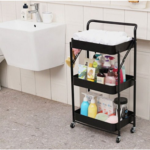 연말연시 필수 까사마루 접이식 철제 트롤리 1세트 역대급 혜택