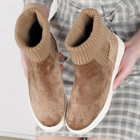 TV홈쇼핑 메이듀 여성 소가죽 니트 앵클부츠 덕후 모여라