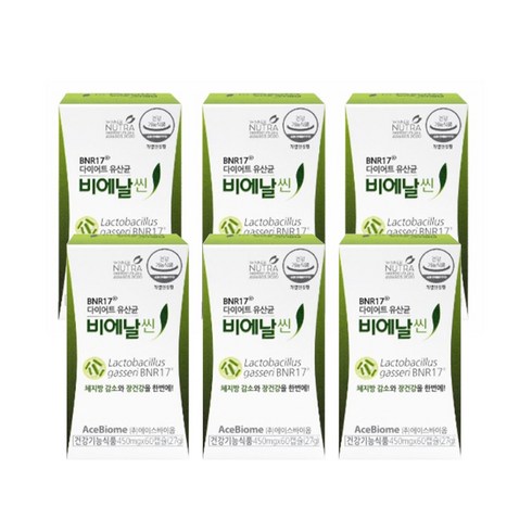 TV홈쇼핑 미국직수입 다이어트 유산균 BNR17 비에날씬프로 6박스 할인 특집전