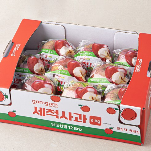 이번주 가장 좋은 혜택 산들앤 달코미 스테비아 세척사과 2 box 시크릿특가