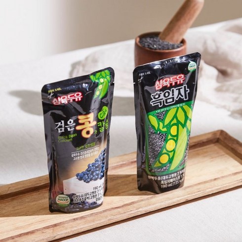 TV홈쇼핑 삼육두유 검은콩  칼슘 파우치 190ml 60팩 단 하루의 혜택