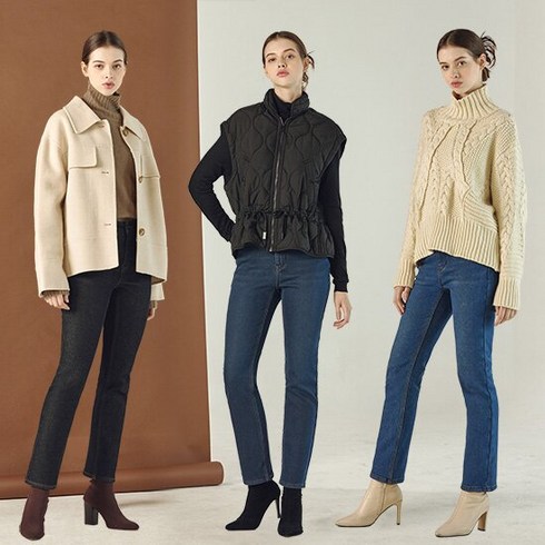 이번주 가장 좋은 혜택 여성 23FW 플리스 본딩 데님팬츠 3종 최저가!