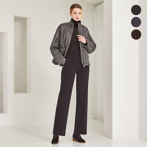 뜨끈뜨근 올리브그린 와이드밴딩 기모 본딩팬츠3종 역대급최저가