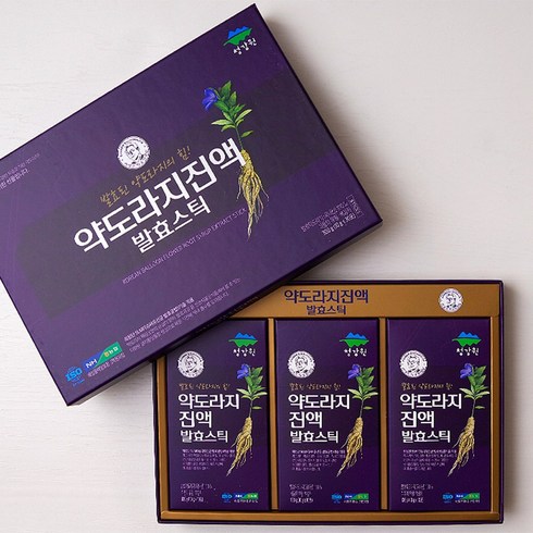 방송상품 정선 약도라지 스틱 총 100포  체험분 3포 단 하루의 혜택