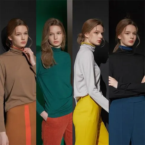 방송상품 23FW 여성 더블페이스드 코튼 티블라우스 5종 신상특집