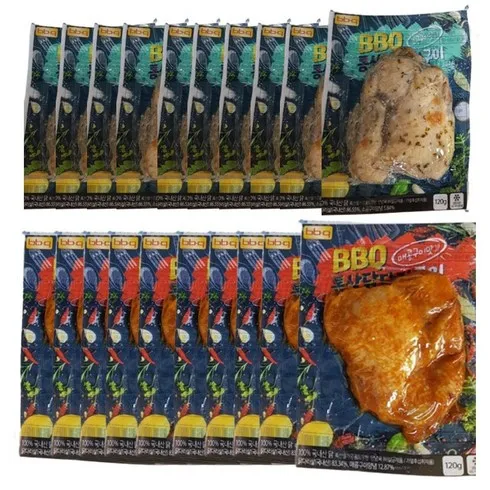 안사면 후회할 것 같은 BBQ통살닭다리구이 소금10팩  매콤양념10팩 시크릿특가