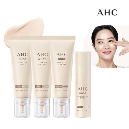 방송상품 최신상 AHC 누드 톤업크림 3개누드 컨실링스틱 1개 할인 특집전