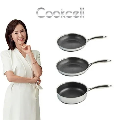 뜨끈뜨근 쿡셀 블랙큐브 세라믹 IH프라이팬 3종세트 혜택ON