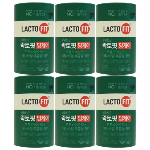 홈쇼핑완판 혈당케어 종근당건강 락토핏 당케어 6통 PBS유산균 단 하루의 혜택