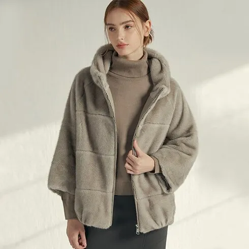 초특가 리오벨 FauxFur 리버시블 하이넥 하프코트 혜택ON