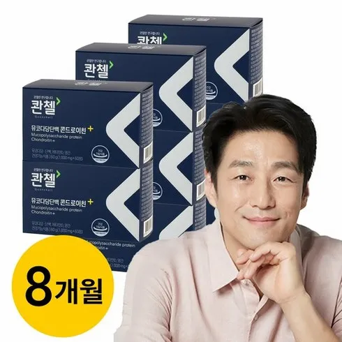 TV홈쇼핑 콴첼 뮤코다당단백 콘드로이친 플러스(60정X8박스 BEST&HOT아이템 선정