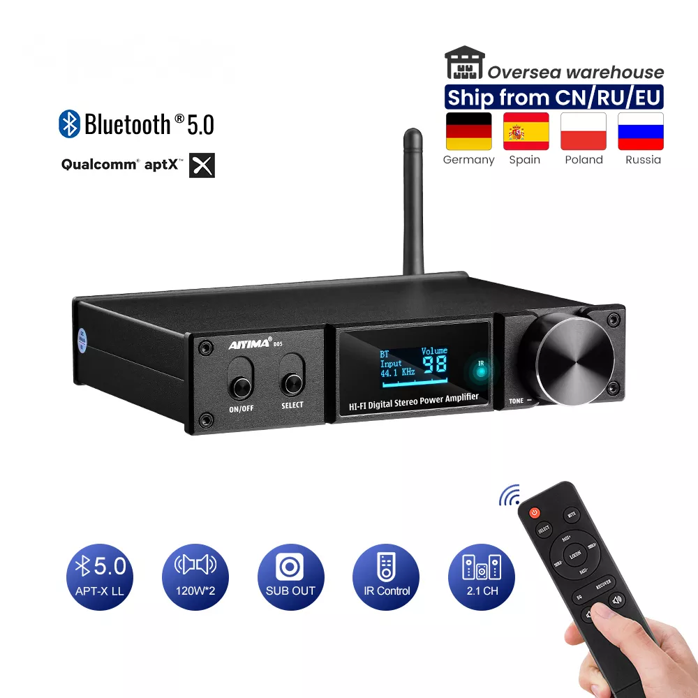 알뜰살뜰 ​2024 요즘 sns에서 난리난 AIYIMA-D05 5.0 블루투스 사운드 앰프 120W × 2 HIFI 2.1 채널 디지털 파워 앰프  리뷰 최다로 엄선된 최고의 제품을 소개합니다. 베스트기획전