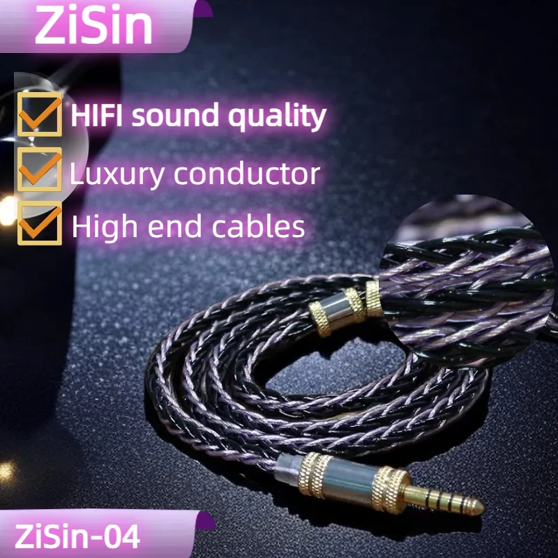 기획전 ​2024 요즘 sns에서 난리난 ZiSin-04 8 코어 5 요소 및 단결정 실버 팔라듐 도금 이어폰 업그레이드 케이블  리뷰 최다로 엄선된 최고의 제품을 소개합니다. 지나치면 후회해요