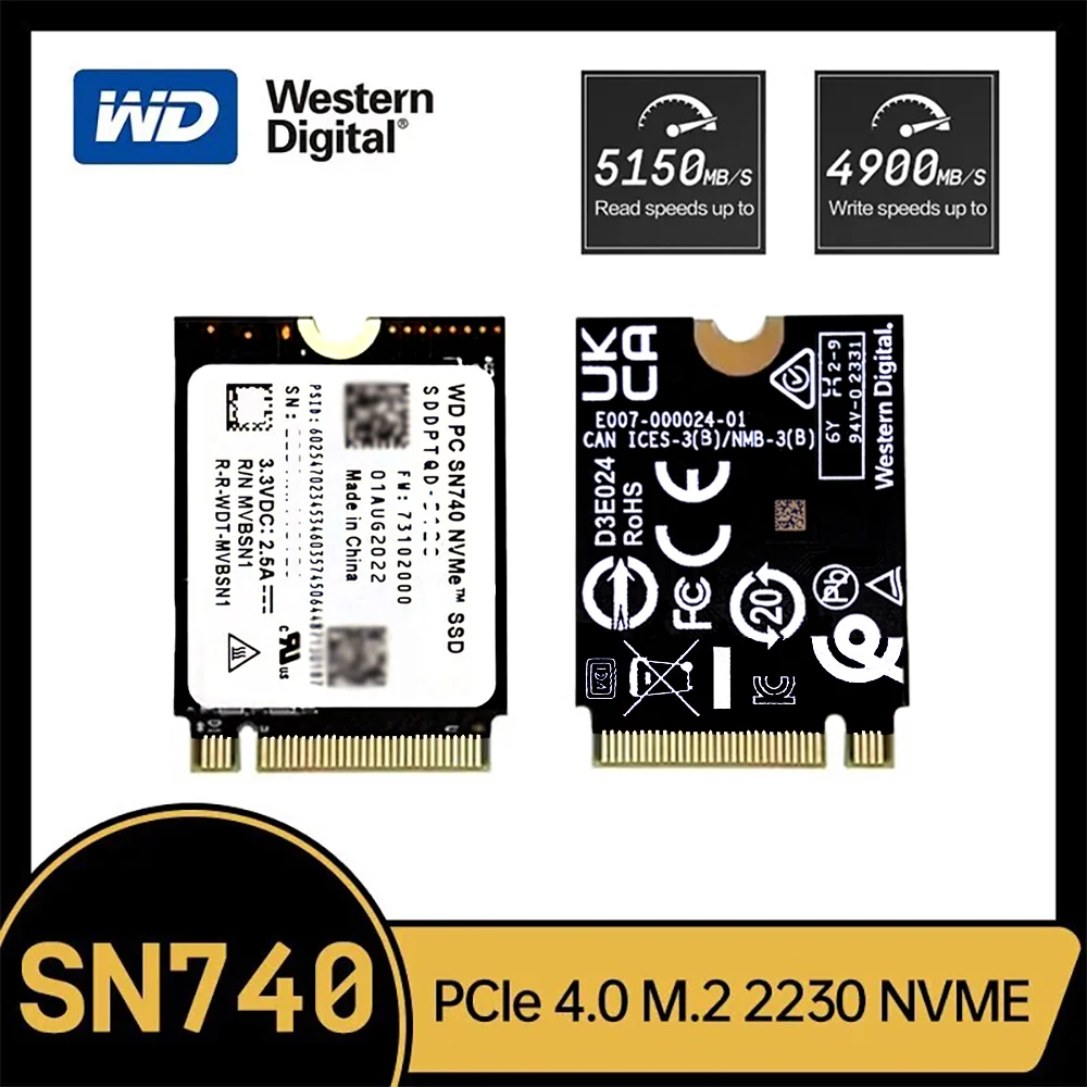 특가상품 ​2024&nbsp;요즘 sns에서 난리난 웨스턴 디지털 WD SN740 1TB 2TB SSD M.2 2230 Gen4 PCIe 4.0 X4 NVMe 솔리드 스테이트 드라이브&nbsp; 리뷰 최다로 엄선된 최고의 제품을 소개합니다. 얼른사고싶은