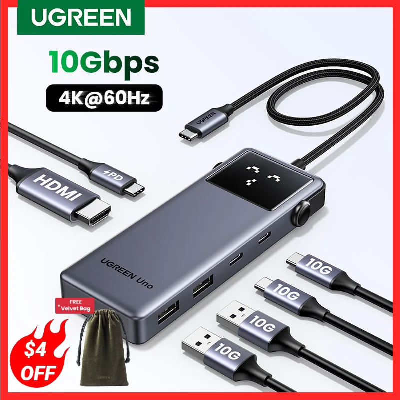 앵콜특가 ​2024&nbsp;요즘 sns에서 난리난 UGREEN Uno USB C 허브&nbsp; 리뷰 최다로 엄선된 최고의 제품을 소개합니다. 최고의 리뷰선정