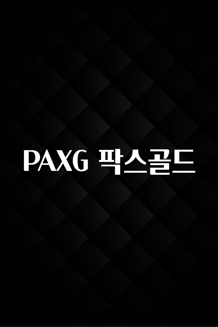 추가정보 PAXG 팍스골드 후회하지 않습니다