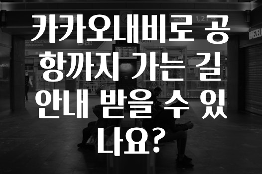 인스타 정보 카카오내비로공항까지가는길안내받을수있나요? 알려드릴게요