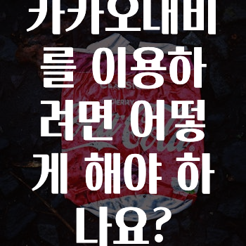 방금 전달받은 카카오내비를이용하려면어떻게해야하나요? 확인 부탁드립니다