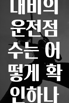 sns소식 카카오내비의운전점수는어떻게확인하나요? 궁금하신가요?