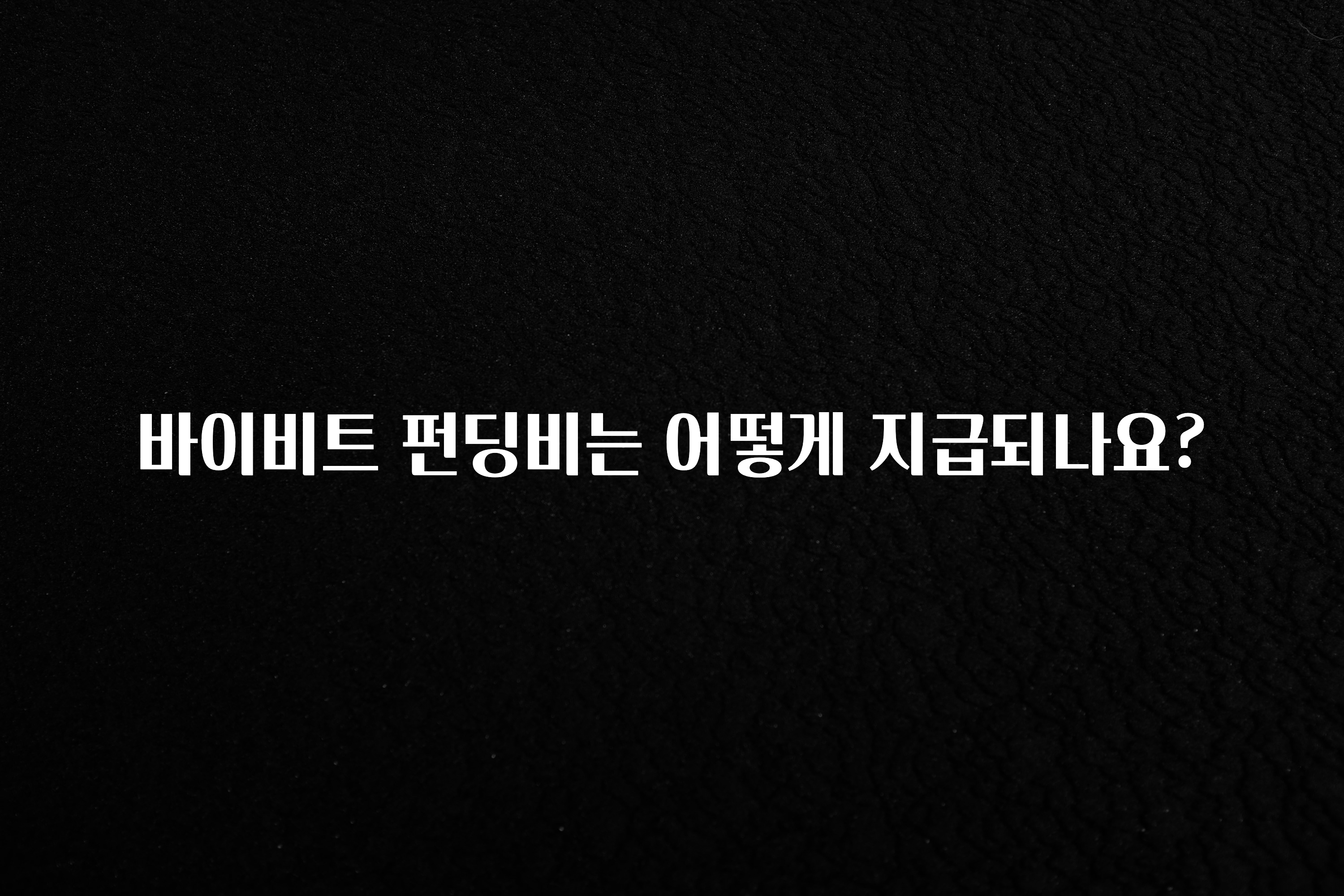 리뷰 좋은 바이비트 펀딩비는 어떻게 지급되나요? 지금떳다