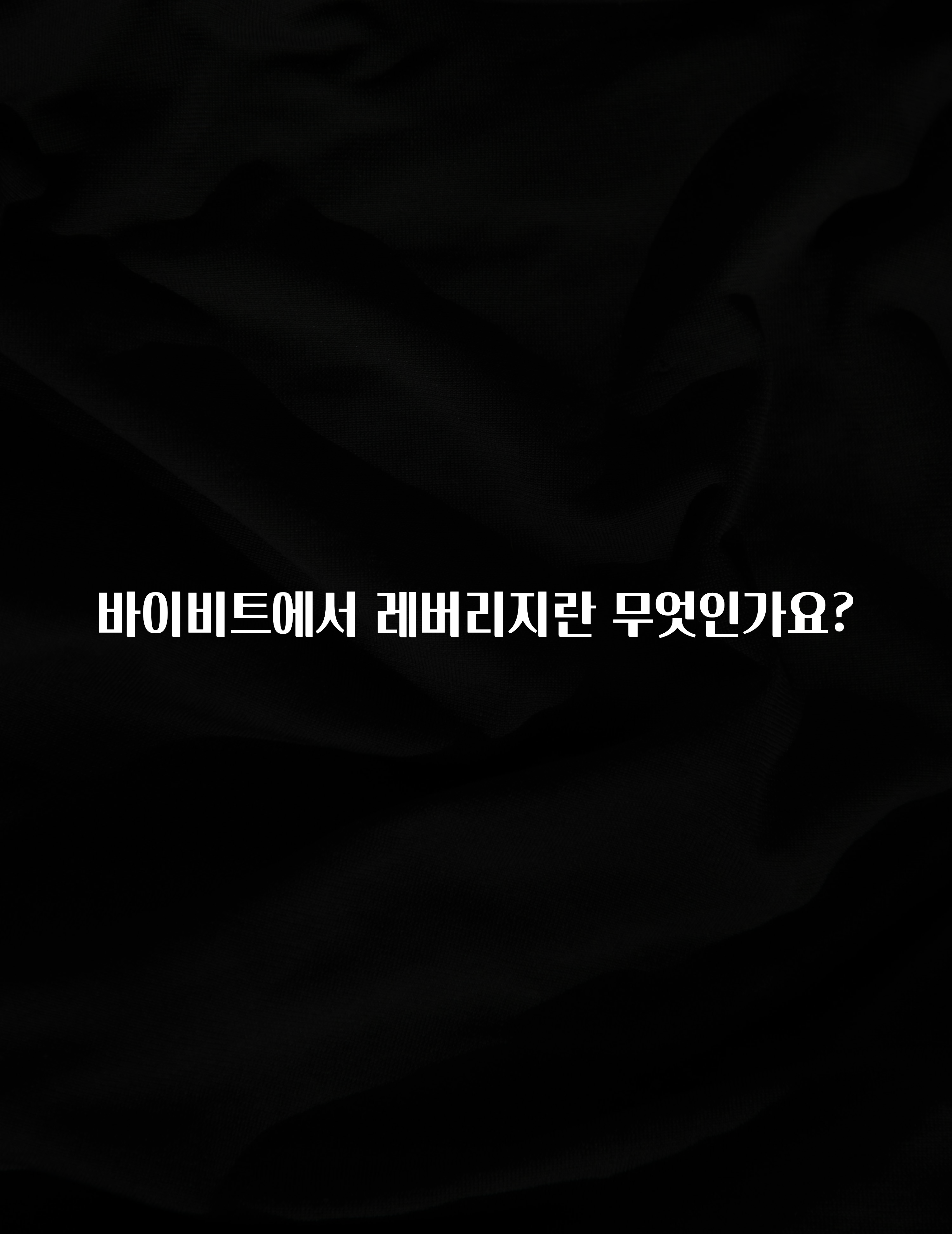 이달의 핫 바이비트에서 레버리지란 무엇인가요? 확인 부탁드립니다