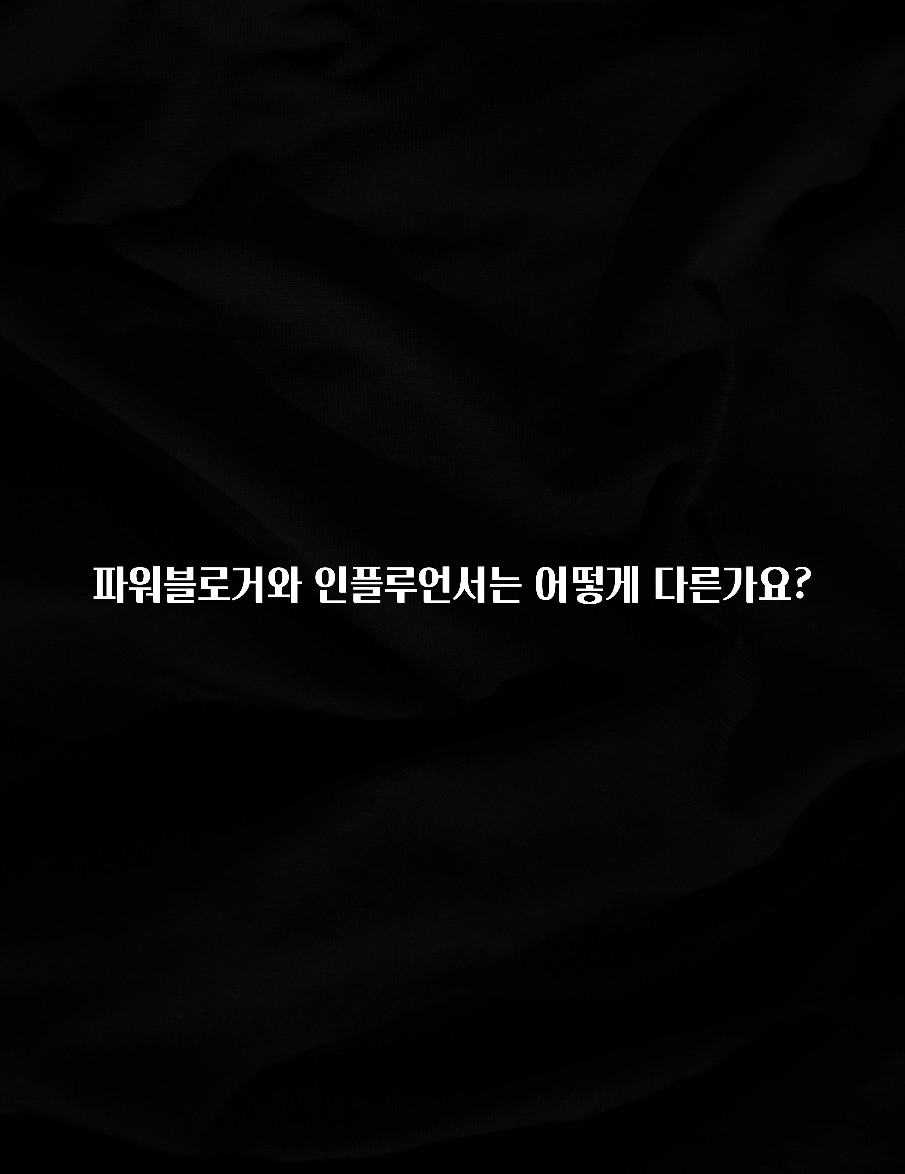 추가소식 파워블로거와 인플루언서는 어떻게 다른가요? 궁금하신가요?