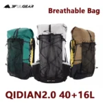 이게 진짜라고? 3F UL GEAR QIDIAN 40 + 16L 배낭 2.0 초경량 대용량 야외 캠핑 하이킹 등반 가방 나일론 방수 경량 핫한 정보입니다