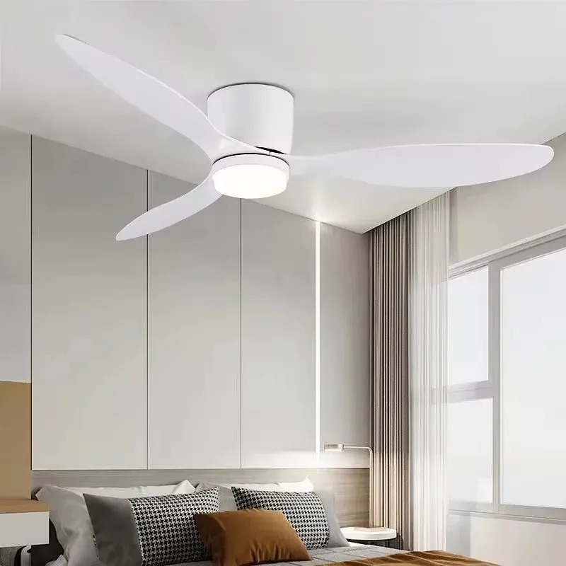 런칭 42 52 인치 천장 선풍기 조명 Led 3 색 6 속도 DC 모터 팬 원격 제어 조명이있는 낮은 바닥 장식 팬 뜨거운 관심 감사합니다