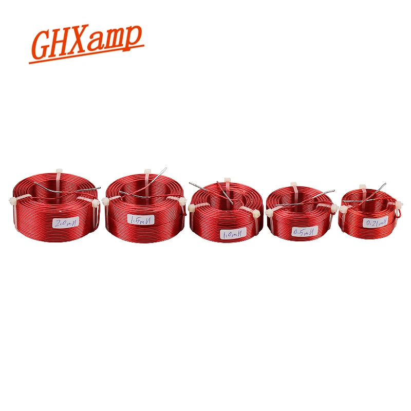 빛나는 GHXAMP 1PCS 1.2mm 스피커 크로스 오버 인덕터 코일 무산소 구리 주파수 분배기 클릭해보세요