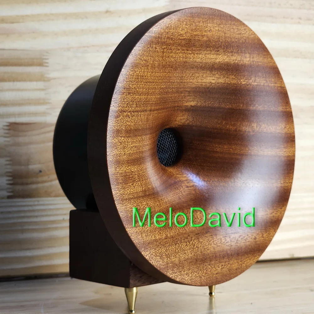최저가! MeloDavid 2025 새로운 Ver 98db 추가 고주파수 목재 혼 트위터 + 목재 지지대 2개 쌍 확인해보세요