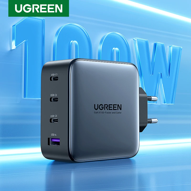 빼박 필수 UGREEN USB 충전기 Macbook 태블릿 용 100W GaN 충전기 iPhone 용 Xiaomi USB Type C PD 충전 용 iPhone 13 12 11 군말없이 소개합니다