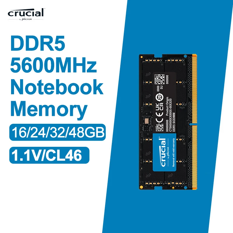 우리도 이렇게 하자 중요한 RAM 16GB 24GB 32GB 48GB DDR5 5600MHz PC5-44800 노트북 메모리 후회하지 않습니다