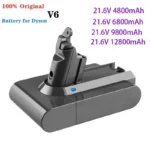 꾸준한 인기 21.6V12800Ah ForDyson 배터리 교체 DC62 DC59 DC58 SV03 SV04 SV09 V6 동물 모터 헤드 V6 슬림 V6 절대 진공 배터 30초면 확인 가능합니다