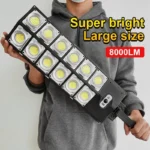 꾸준한인기 250W 태양광 조명 야외 방수 8000LM LED 홍수 조명 모션 센서 원격 3 모드 가로등 마당 정원 경로 1분이면 확인가능 합니다