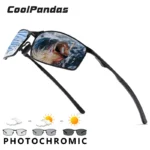 조회수 급등 CoolPandas 브랜드 디자인 Photochromic 낚시 선글라스 남자 운전 사이클링 편광 스포츠 태양 안경 UV400 고글 Gafas 실간 리뷰