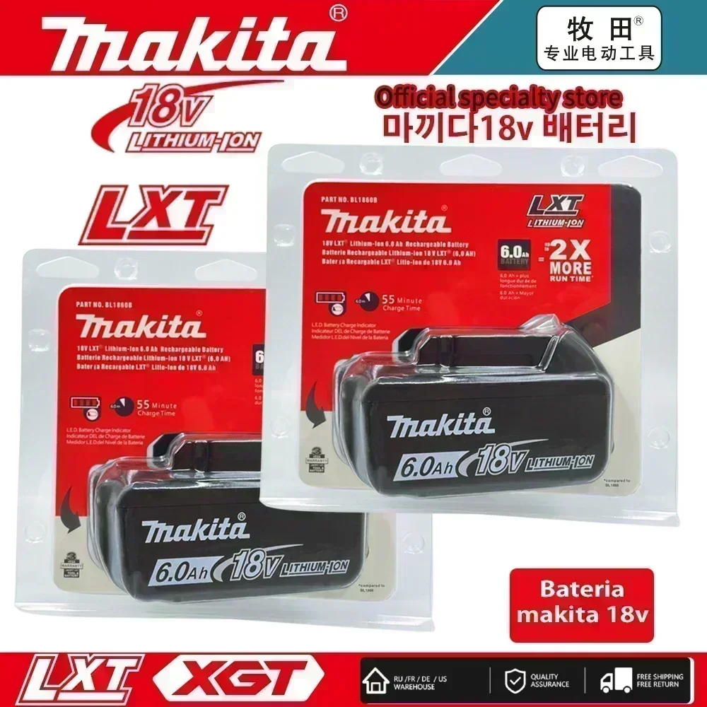 꼭 확인해야하는 이유 Makita 18v 6Ah 충전기 충전식 리튬 이온 BL1850 Makita 18 v 배터리 BL1830BL1840 전동 공구 배터리 지금 소개할게요