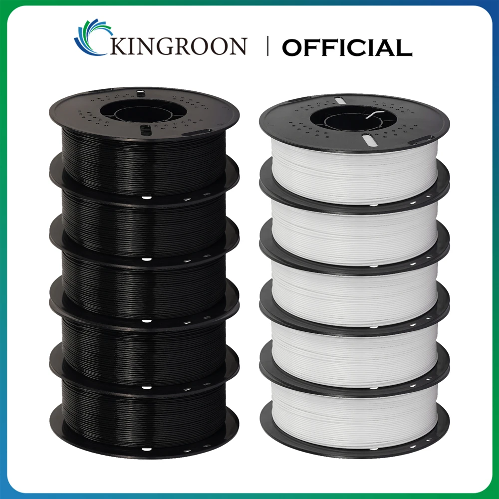 망설이지말고 KINGROON 10KG PLA/ ABS/ PETG 필라멘트 1.75mm 검정 흰색 회색 요약본만 확인해보세요