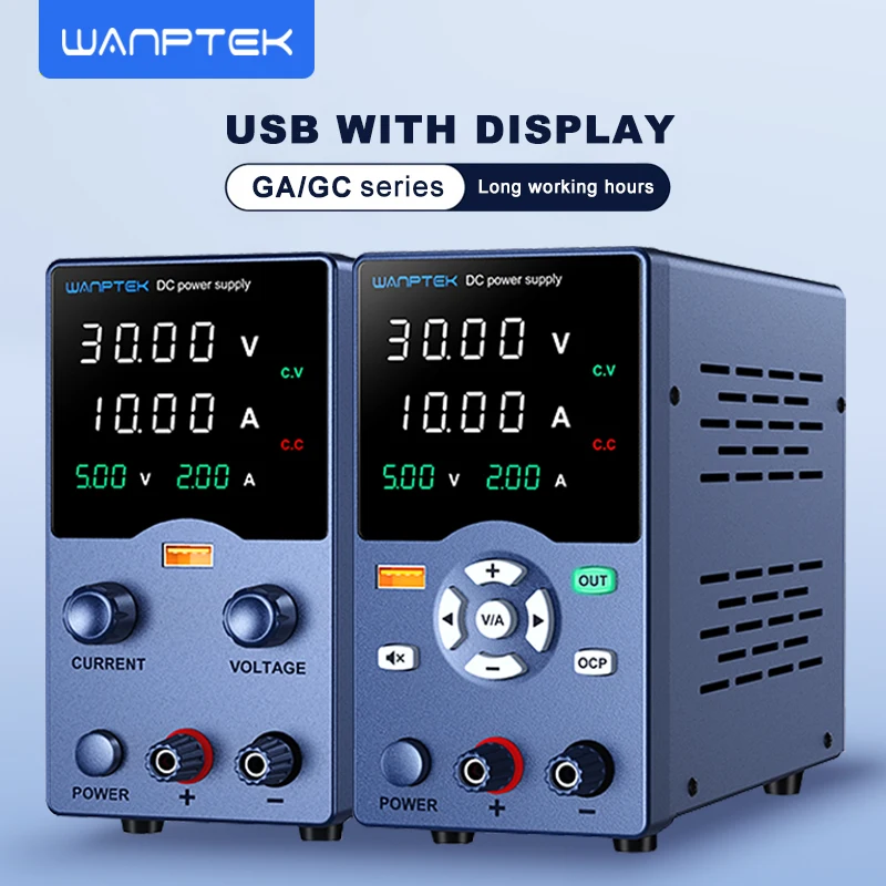 美친 소식 Wanptek DC 실험실 전원 공급 장치 USB 출력 디스플레이가 있는 조정 가능한 30V 60V 120V 조정 가능한 규제 실험실 벤치 전원 공급 장치 전해드립니다