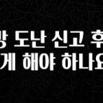 후회하지 않는 가방 도난 신고 후 어떻게 해야 하나요? 핫한 정보입니다