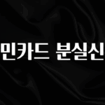 품절이 임박한 국민카드 분실신고 지금떳다