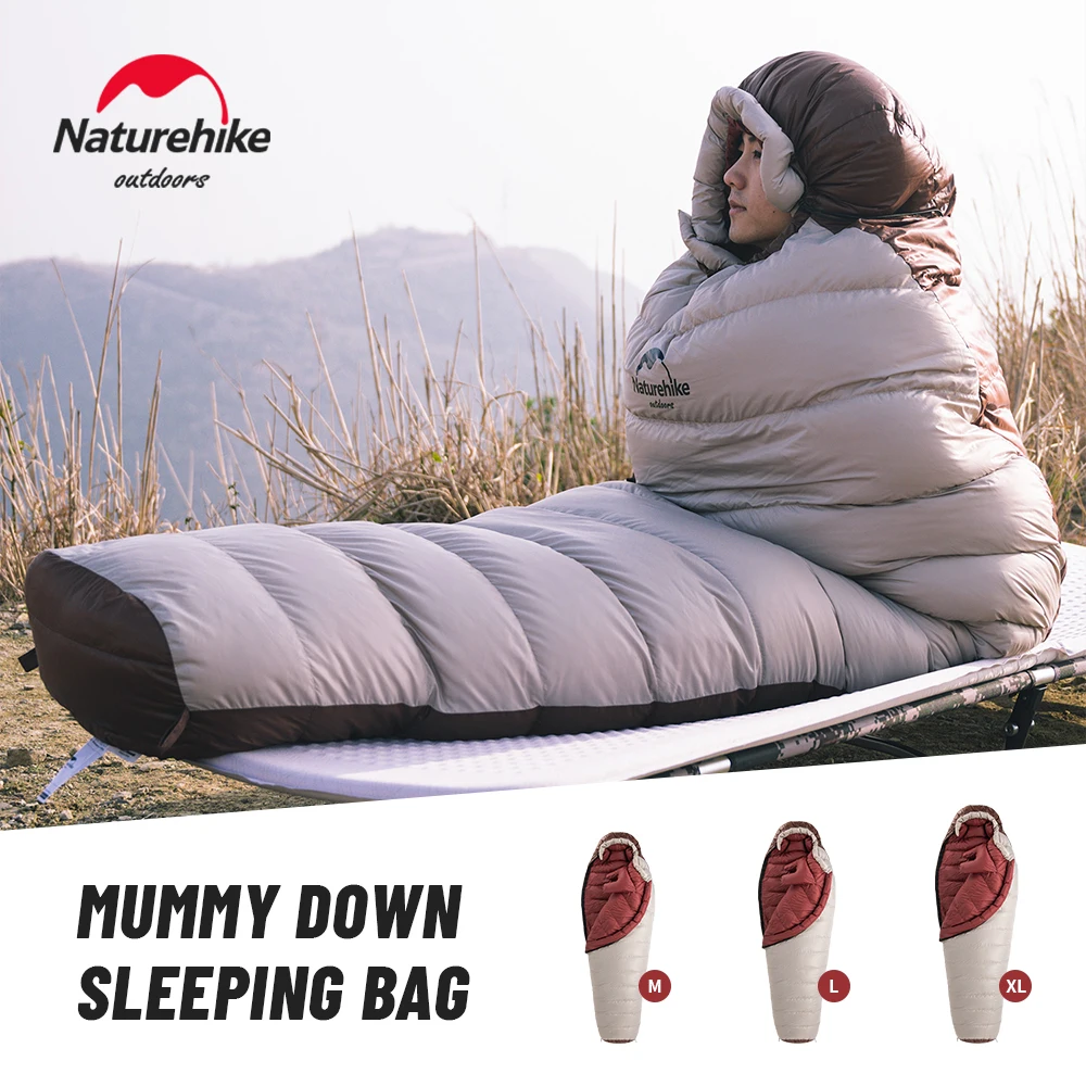 프리미어 상품 네이처하이크 캠핑 슬리핑 백 Snowbird Mummy 슬리핑 백 올 시즌 방수 슬리핑 백 Duck Down Winter Sleeping Bag 잠깐 확인해보세요
