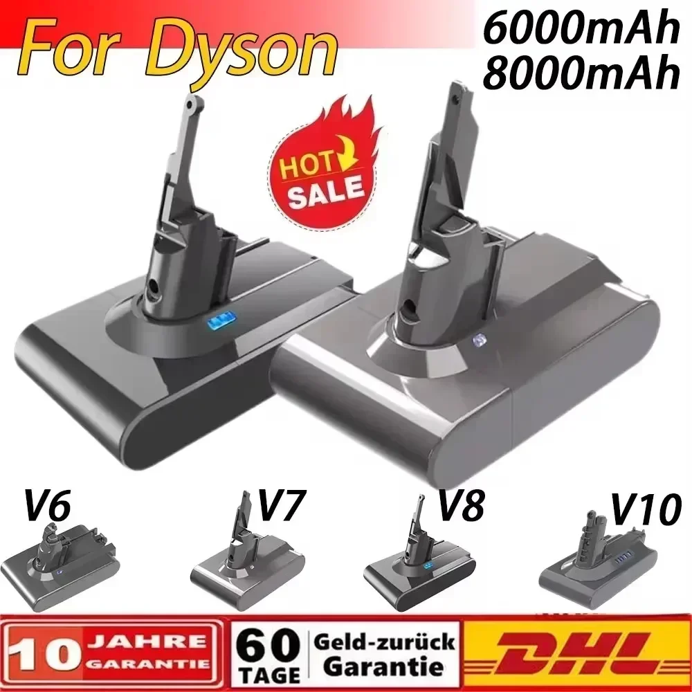 좋은 제품은 항상 품절 다이슨 V6 V7 V8 V10 충전식 Bateria SV10 SV11 SV12 SV09 진공 청소기 배터리 DC58 배터리 용 8000mAh Sony 배터리 Cel 용 30초면 확인 가능합니다