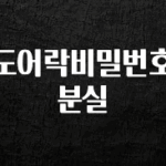 모두가 궁금해 했던 도어락비밀번호분실 알짜배기만 골라가세요
