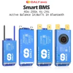 이게 진짜라고? BT WiFi 4S 12V 8S 24V 16S 48V 40A 100A 150A 200A Sola/EV 용 액티브 밸런스 과충전/방전 보호 기능이있는 Daly Smart BMS 업데이트된 소식입니다