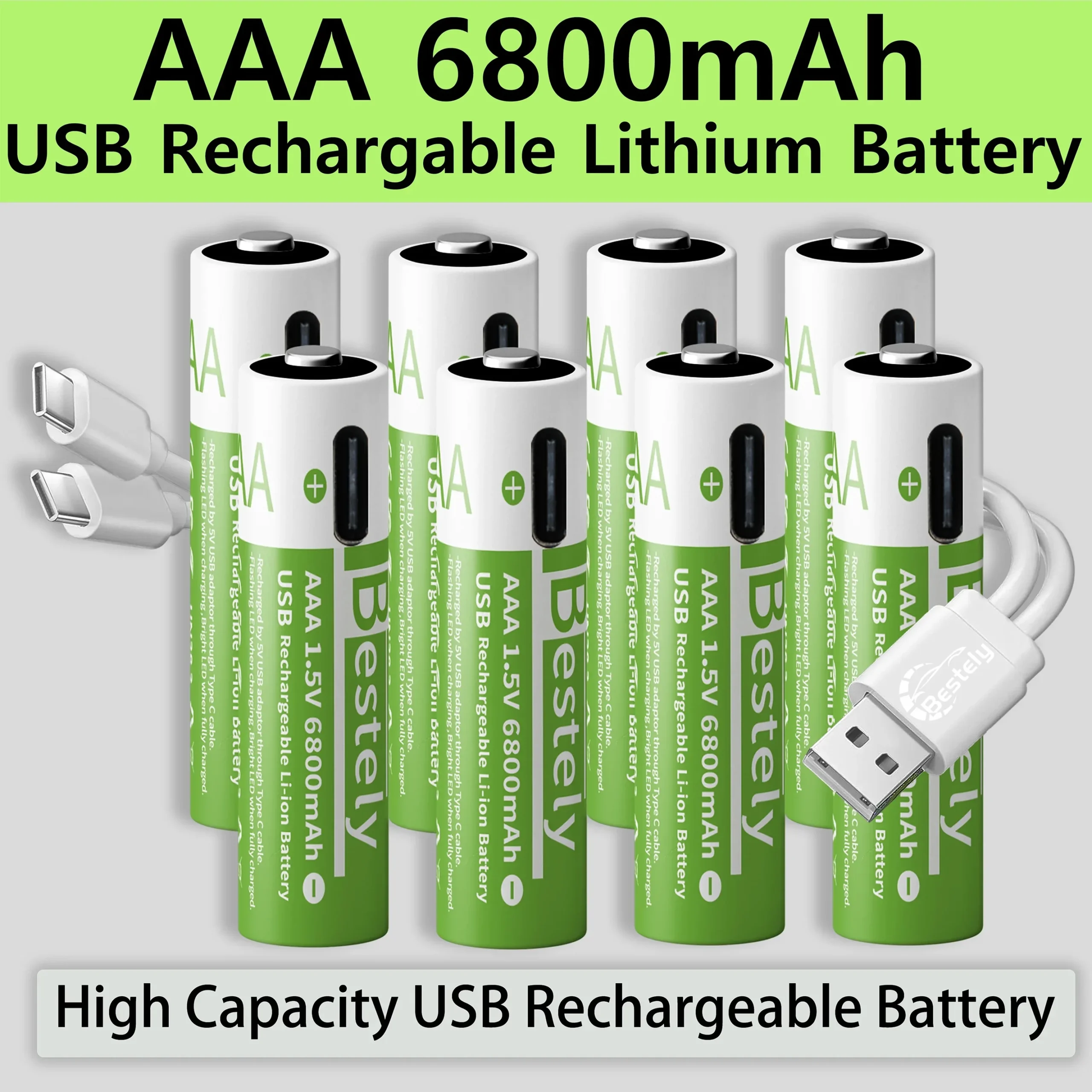 고객들의 니즈를 만족시킨 새로운 1.5v AAA 충전식 리튬 배터리 6800mAh 용량 알려드립니다