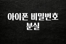 사랑을 담은 선물 아이폰 비밀번호 분실 요약본만 확인해보세요