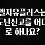 이달의 핫 엘지유플러스는 도난신고를 어디로 하나요? 후회하지 않습니다