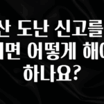 요즘 이게 유행 우산 도난 신고를 하려면 어떻게 해야 하나요? 실간 리뷰